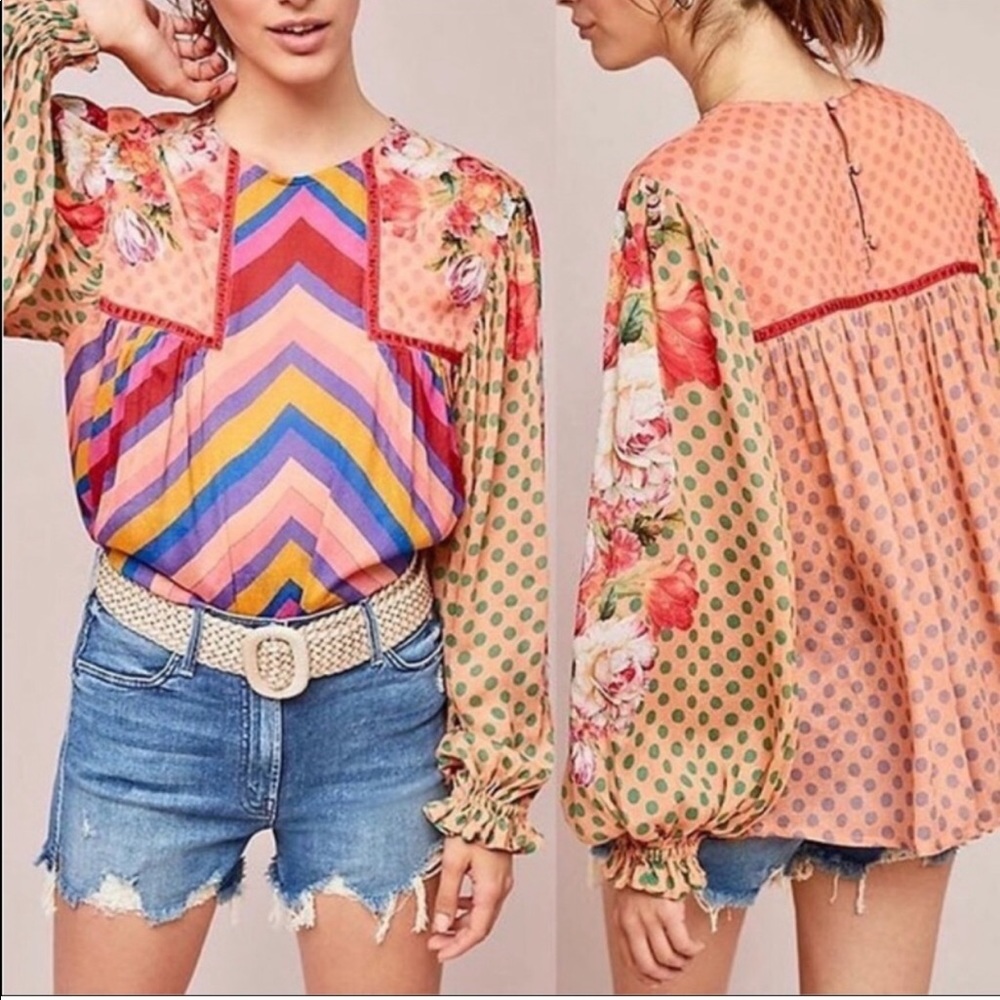 Anthropologie Blink London Miranda Blouse